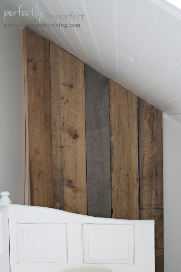 build your own removable plank wall