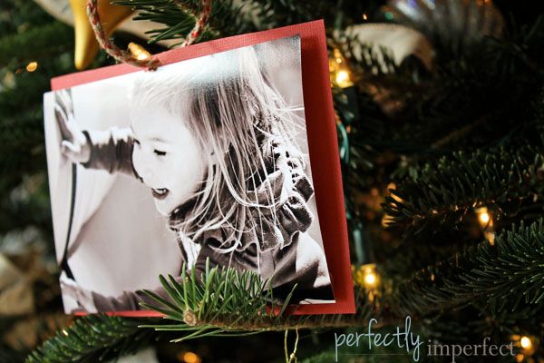 Simple DIY Photo Ornament | Handmade Christmas Ornament | perfectly imperfect