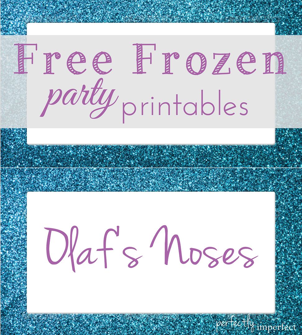 Free Frozen Party Menu Card Printables