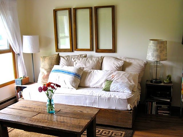 using old boards this couple built their own stylish farmhouse couch