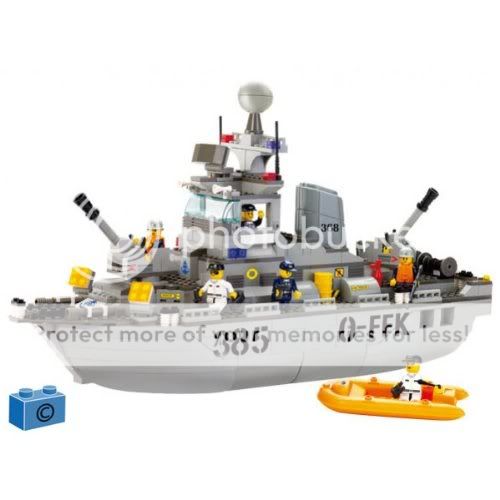   cuirassé navire de guerre marine sluban compatible lego