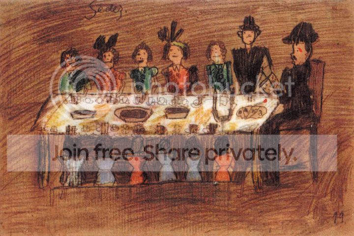 ציור ילד מתקופת השואה