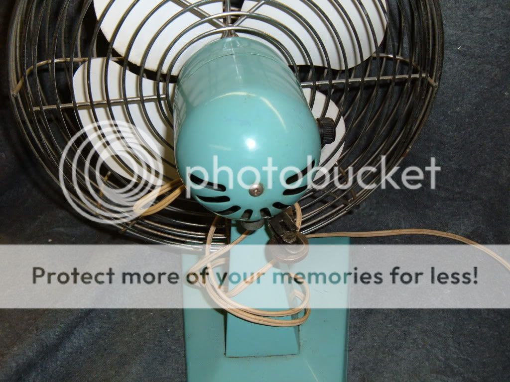 1950s Baby Blue Table Fan SUPERIOR Electric.  