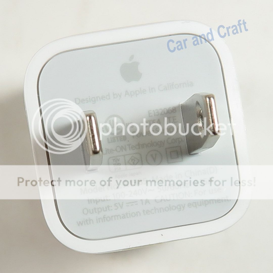 Genuine Apple iPhone 3 4 4S iPod Charger Adapter+USB Cable A1265/A1385