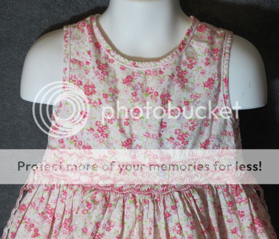   BOUTIUE POLLY FLINDERS FLORAL SMOCKED DRESS Size 4 Sleeveless  