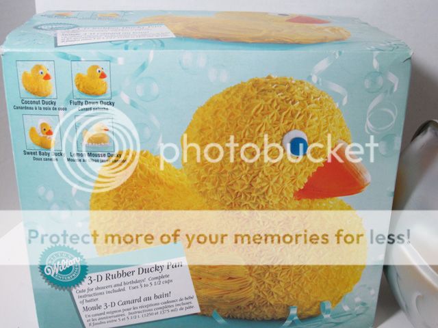 Wilton 3D RUBBER DUCKY CAKE PAN Mold #2109 2094 With Box EUC  