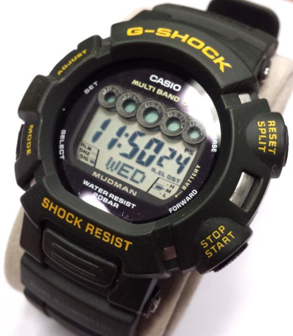 SOLD: Casio G-Shock Mudman GW9000A Solar/Atomic - Green Mod ...