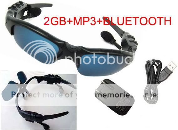   Bluetooth Headset Sunglass Sunglasses  Player for Cell Phone  